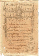 Portugal , 1924 ,  Diploma Of Completion Of The First School Degree , Maria Isabel Aguiar , Vale De Santarém - Diploma & School Reports