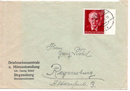 55754 - Deutsches Reich - 1944 - 12Pfg Rosegger EF A Bf WEITRA -> Regensburg - Lettres & Documents