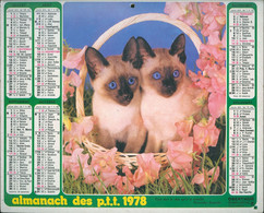 050 - ALMANACH DES P.T.T  1978 - Tamaño Grande : 1971-80