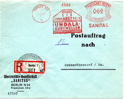 55796 - Deutsches Reich - 1937 - 62Pfg AbsFreistpl BERLIN - ... UNDALA-KURZWELLEN A Postauftrag -> GROSSROEHRSDORF - Geneeskunde