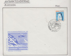 Poland 1991 30th Ann. Antarctic Treaty 1v FDC (XA170) - Antarctic Treaty