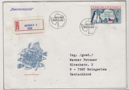 Czechoslovakia 1991 30th Ann. Antarctic Treaty 1v Registered FDC (XA170A) - Antarctisch Verdrag