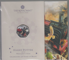 UK 50p  Harry Potter - Hogwarts Express - BUNC Coloured Coin Royal Mint Presentation Pack - 50 Pence