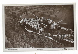 Real Photo Postcard, Berkshire, Windsor, Avro Aerial View, Buildings, Landscape. - Windsor