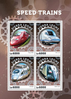 2016 SIERRA LEONE MNH  SPEED TRAINS |  Yvert&Tellier Code: 5901-5904  |  Michel Code: 7128-7131  |  Scott Code: 3709 - Sierra Leone (1961-...)