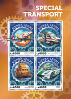 2016 SIERRA LEONE MNH  SPECIAL TRANSPORT   Yvert&Tellier Code: 5917-5920  |  Michel Code: 7133-7136  |  Scott Code: 3713 - Sierra Leone (1961-...)