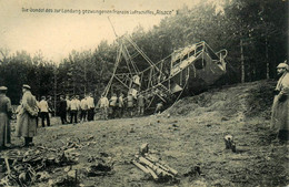 Die Gondel Des Zur Landung Gezwungenen Französ Luftschiffes " ALSACE " * Aviation Occupation Allemande WW1 Guerre 14/18 - Weltkrieg 1914-18