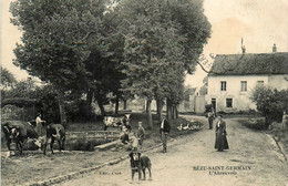 Bézu St Germain * L'abreuvoir * Village Villageois Enfants - Autres & Non Classés