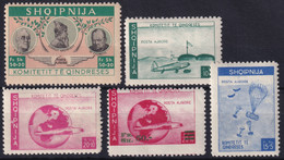 ALBANIA 1948-52 - MNH - Government In Exile Issues - 5 Stamps - Albania