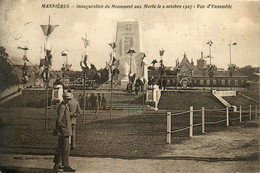 Masnières * Inauguration Du Monument Aux Morts Le 9 Octobre 1927 , Vue D'ensemble - Andere & Zonder Classificatie