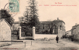 CPA De VAOUR - Avenue De Cahors Et Tour Du Chateau. - Other & Unclassified