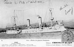 Delcampe - CPA Du Bateau De Guerre LINOIS ( Croiseur à Barbette). - Guerra