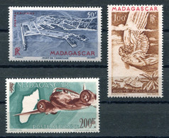 RC 24588 MADAGASCAR COTE 26€ PA N° 63 / 64A SÉRIE POSTE AERIENNE NEUF ** MNH TB - Airmail