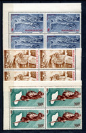 RC 24590 MADAGASCAR COTE 104€ PA N° 63 / 64A SÉRIE POSTE AERIENNE BLOCS DE 4 NEUF ** MNH TB - Luftpost