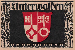 Die Schweizer Wappen Entwurf Von Paul Hosch & Hans Melching, Unterwalden Obwald Nidwald - Autres & Non Classés