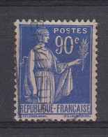 France Variéte Impression Parasite Sur YT 368 Oblitére Type Paix 90 C Outremer - Used Stamps