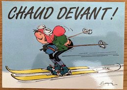 CP "Gaston - Chaud Devant !" - Ill. Franquin - Strange