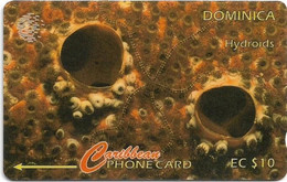 Dominica - C&W (GPT) - Hydroids  - 9CDMC (Crossed Ø) - 1995, 10.000ex, Used - Dominica