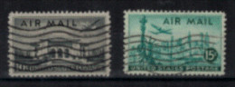 Etats-Unis - Poste Aérienne - "Divers" - Oblitérés N° 36 à 37 De 1947 - 2a. 1941-1960 Usados