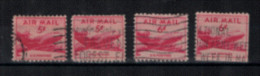 Etats-Unis - Poste Aérienne - "Douglas" - Oblitérés N° 34, 34a, 35 De 1947 - 2a. 1941-1960 Usados
