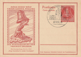 Berlin Entier Postal Illustré 1953 - Cartes Postales Privées - Oblitérées