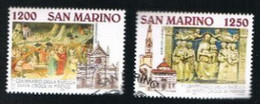 SAN MARINO - UN  1452.1453 - 1995 BASILICA S. CROCE, FIRENZE      (COMPLET SET OF 2)   -  USED° - Oblitérés