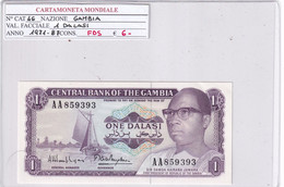 GAMBIA 1 DALASI 1971-87 P. 46 - Gambia