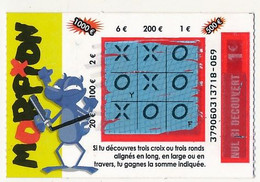 FRANCE - Française Des Jeux - 10 Tickets - Jeux "MORPION" Tous Différents - Billetes De Lotería