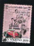 SAN MARINO - UN  1518  - 1996  ANNIVERSARIO DE "LA GAZZETTA DELLO SPORT"  -  USED° - Oblitérés