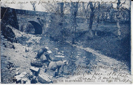 LE BLEYMARD ( Lozère ) : Le Pont Du LOT  Et Les Lavandières  En Plein Travail (1920) - Le Bleymard