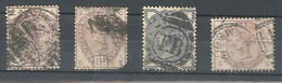 GB Great Britain 1883 SG Nº 187, 188, 190, 191 - Used Stamps