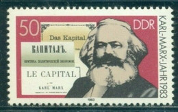 1983 Karl Marx, Title Of His Work "Das Kapital" In 3 Languages, DDR, Mi. 2786, MNH - Karl Marx