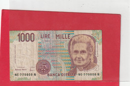 BANCA D'ITALIA . DECRETO MINISTERIALE 3.10.1990 - 1.000 LIRE . N°   NE 779808 N  .  2 SCANES - 1000 Lire