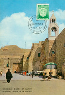 Cisjordanie- BETHLEEM - Eglise De La Nativité* Oblitération  Philatélique BET LEHEM 1967 *Opening Of The BET LEHEM Post - Jordania