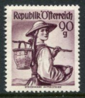 AUSTRIA 1948 Costumes Definitive 90 G..MNH / **.  Michel 909 - Nuevos