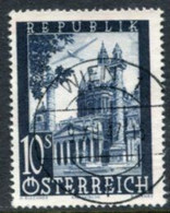 AUSTRIA 1947 Airmail: Views 10 S. Used.  Michel 828 - Used Stamps