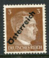 AUSTRIA 1945 1st Vienna Provisional Issue 3 Pf. Unissued Value MNH / **.  Michel IV B. - Ungebraucht