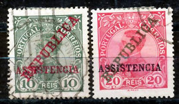 !										■■■■■ds■■ Portugal Postal Tax 1911 AF#1-2  ø King Manuel Complete Set (x1847) - Neufs