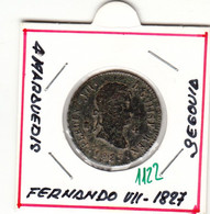 CRE1122 MONEDA ESPAÑA FERNANDO VII 4 MARAVEDIS SEGOVIA MBC - Provinciale Munten