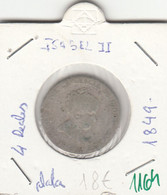 CRE1164 MONEDA ESPAÑA ISABEL II 4 REALES 1849 PLATA MC - Münzen Der Provinzen