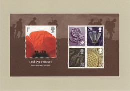Great Britain 2008 PHQ Card Sc 2530a Passchendaele 1917-2007 Lest We Forget - PHQ Cards