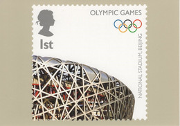 Great Britain 2008 PHQ Card Sc 2593a 1st National Stadium, Beijing - PHQ-Cards