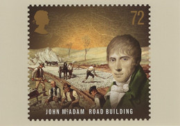 Great Britain 2009 PHQ Card Sc 2652 72p John McAdam Road Building - Carte PHQ