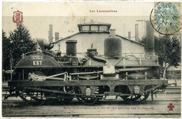 Cpa Locomotive 210 N° 187  Cie Est,  Beau Plan - Matériel