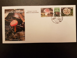 Caledonia 2020 Caledonie Mushroom Champignon Pilz Fungi 2v +label FDC PJ - Unused Stamps