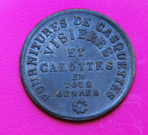 Jeton Publicitaire Cousin Paris Casquettes - Monétaires / De Nécessité