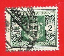 1945 (93) Segnatasse Stemma Senza Fasci Filigrana Ruota Lire 2 (usato) - Leggi Il Messaggio Del Venditore - Postage Due