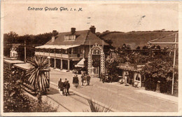 (4 M 49) VERY OLD - Posted To France 1930 - B/w - UK - Isle Of Man Entrance To Groudle Glen - Ile De Man