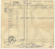 Germany Deutschland Deutsches Reich 1937 Document Rechnung Quittung Bill - 1900 – 1949