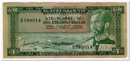ETHIOPIA,1 DOLLAR,1966,P.25,CLEAN VF+ - Etiopía